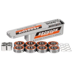 Bronson Speed Co. G3 Skateboard-Kugellager mit orangefarbenen Schutzschilden