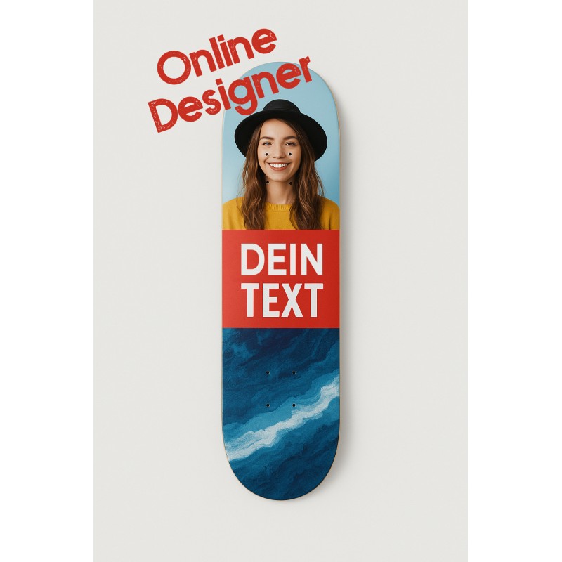 Custom Skateboard Deck Online Designer - Folienaufdruck selbst gestalten