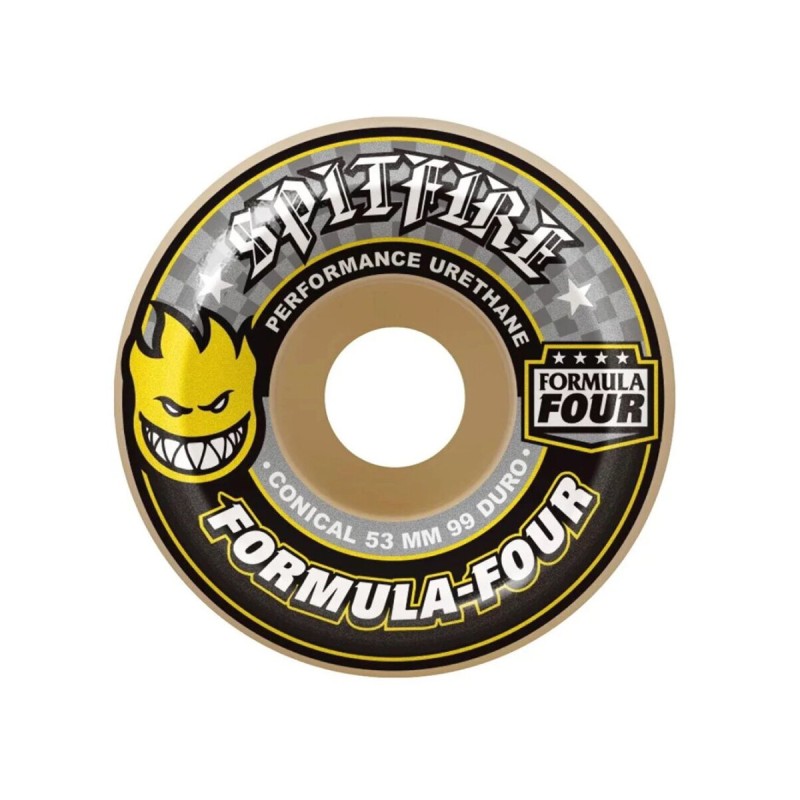 Spitfire 52mm F4 Conical Yellow 99a Wheels Skateboard Rollen