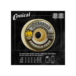 Spitfire F4 Conical Yellow 99a Wheels Skateboard Rollen Ad