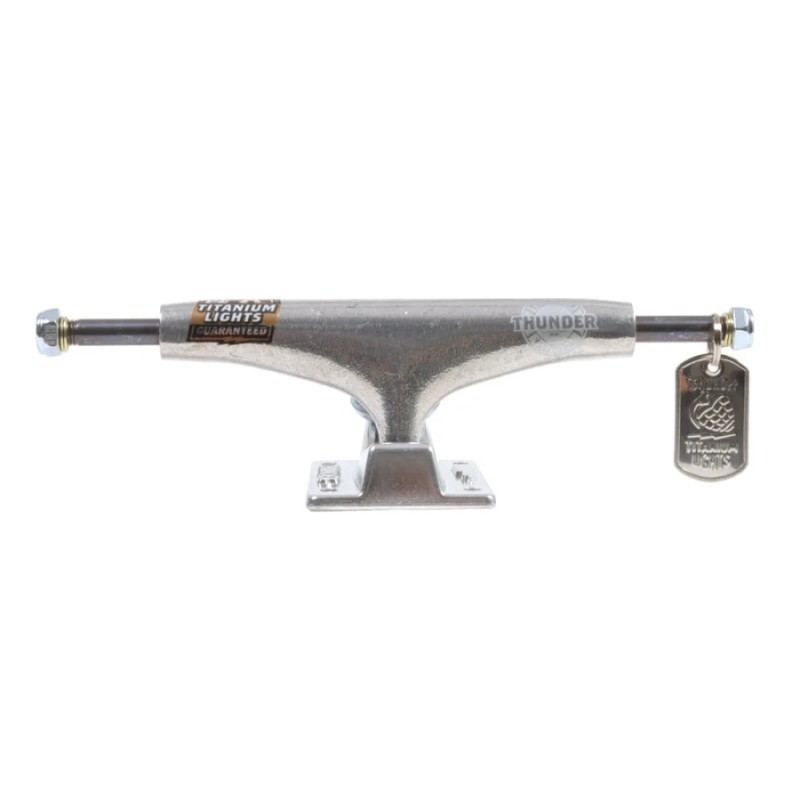 Thunder 147 Titanium Lights III Polished Silver Trucks Skateboard Achse 8"