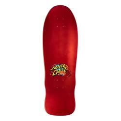 Santa Cruz 9.7" Stranger Things Grabke Max Melting Clock Glow in the Dark Oldschool Reissue Skateboard Deck Top