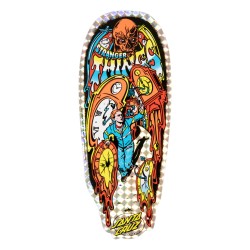 Santa Cruz 9.7" Stranger Things Grabke Max Melting Clock Glow in the Dark Oldschool Reissue Skateboard Deck Sticker