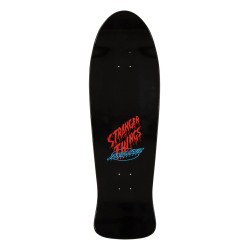 Santa Cruz 10.1" Stranger Things Meek Slasher Eddie Reveal Clock Glow in the Dark Oldschool Reissue Skateboard Deck Top