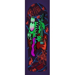 Santa Cruz 10.1" Stranger Things Meek Slasher Eddie Reveal Clock Glow in the Dark Oldschool Reissue Skateboard Deck Glow