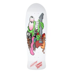 Santa Cruz 10.1" Stranger Things Meek Slasher Eddie Reveal Clock Glow in the Dark Oldschool Reissue Skateboard Deck
