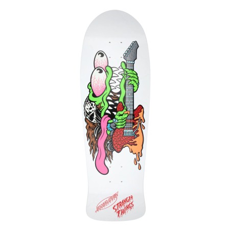 Santa Cruz 10.1" Stranger Things Meek Slasher Eddie Reveal Clock Glow in the Dark Oldschool Reissue Skateboard Deck