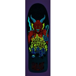 Santa Cruz 10.0" Stranger Things Knox Hellfire Pit Glow in the Dark Oldschool Reissue Skateboard Deck Glow