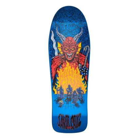 Santa Cruz 10.0" Stranger Things Knox Hellfire Pit Glow in the Dark Oldschool Reissue Skateboard Deck