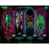 Santa Cruz 9.7" Stranger Things Grabke Max Melting Clock Glow in the Dark Oldschool Reissue Skateboard Deck Dark 4