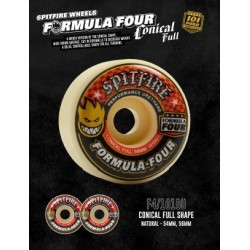 Spitfire 56mm F4 Conical Full 101a Wheels Skateboard Rollen Ad