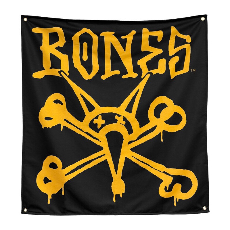 Banner Fahne Bones Wheels Vato Rat OP 34"x36"