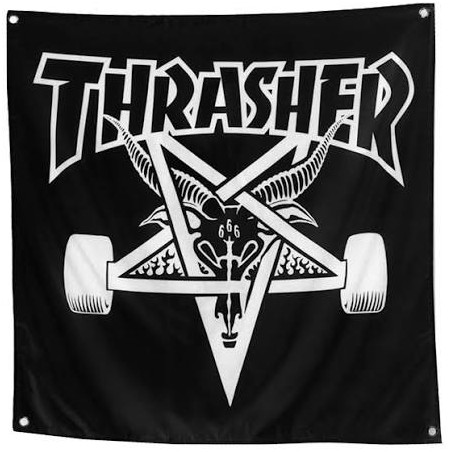 Thrasher Banner Skate Goat 36x36" | Skate Online Shop