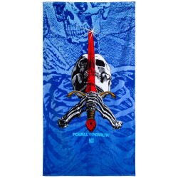 Powell Peralta Skull & Sword Beach Towel Blue Fade – Handtuch