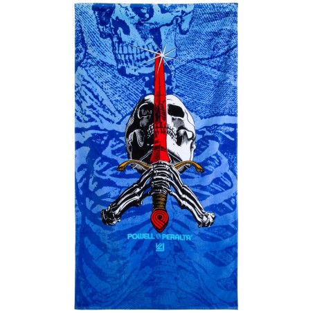 Powell Peralta Skull & Sword Beach Towel Blue Fade – Handtuch