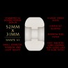 Powell-Peralta Dragons 93A V1 Symmetrical Narrow Ride Skateboard-Rollen in Offwhite, 52 mm, 4er-Pack B-LAG Skateshop Powell-Peralta Dragons 93A V1 Symmetrical Narrow Ride Offwhite 52mm Skateboard Rollen