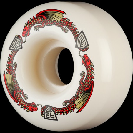 Powell-Peralta Dragons 93A V1 Symmetrical Narrow Ride Skateboard-Rollen in Offwhite, 52 mm, 4er-Pack B-LAG Skateshop Powell-Peralta Dragons 93A V1 Symmetrical Narrow Ride Offwhite 52mm Skateboard Rollen