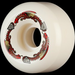 Powell-Peralta Dragons 93A V6 Symmetrical Medium Ride Skateboard-Rollen in Offwhite, 56 mm, 4er-Pack %shop-name%