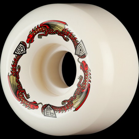 Powell-Peralta Dragons 93A V6 Symmetrical Medium Ride Skateboard-Rollen in Offwhite, 56 mm, 4er-Pack B-LAG Skateshop