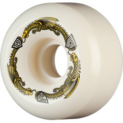 Powell-Peralta Dragons 95A RB2 Ratbone II Skateboard-Rollen in Offwhite, 58 mm, 4er-Pack