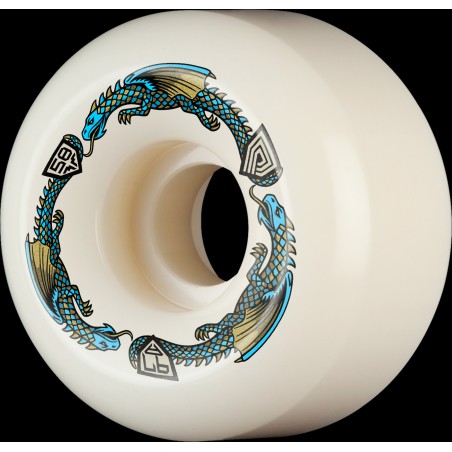 Powell-Peralta Dragons 97A RB2 Ratbone II Skateboard-Rollen in Offwhite, 58 mm, 4er-Pack