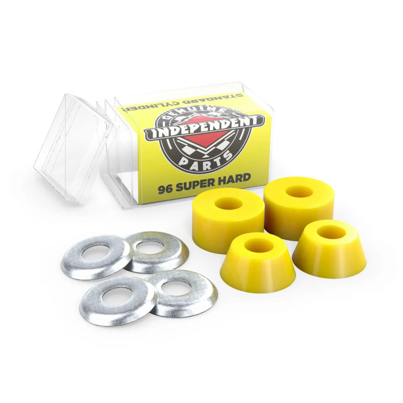Independent Standard Cylinder Super Hard 96A Skateboard Bushings in Gelb