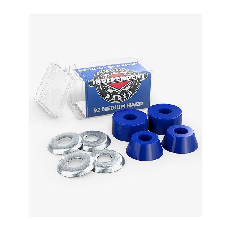 Independent Standard Cylinder Cushions Medium Hard 92A – blaue Skateboard Bushings