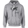 B-LAG Skateboards Hooded Sweater Big Bat Grey