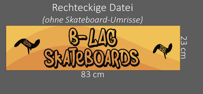 Skateboard bedrucken print custom hitze transfer deck